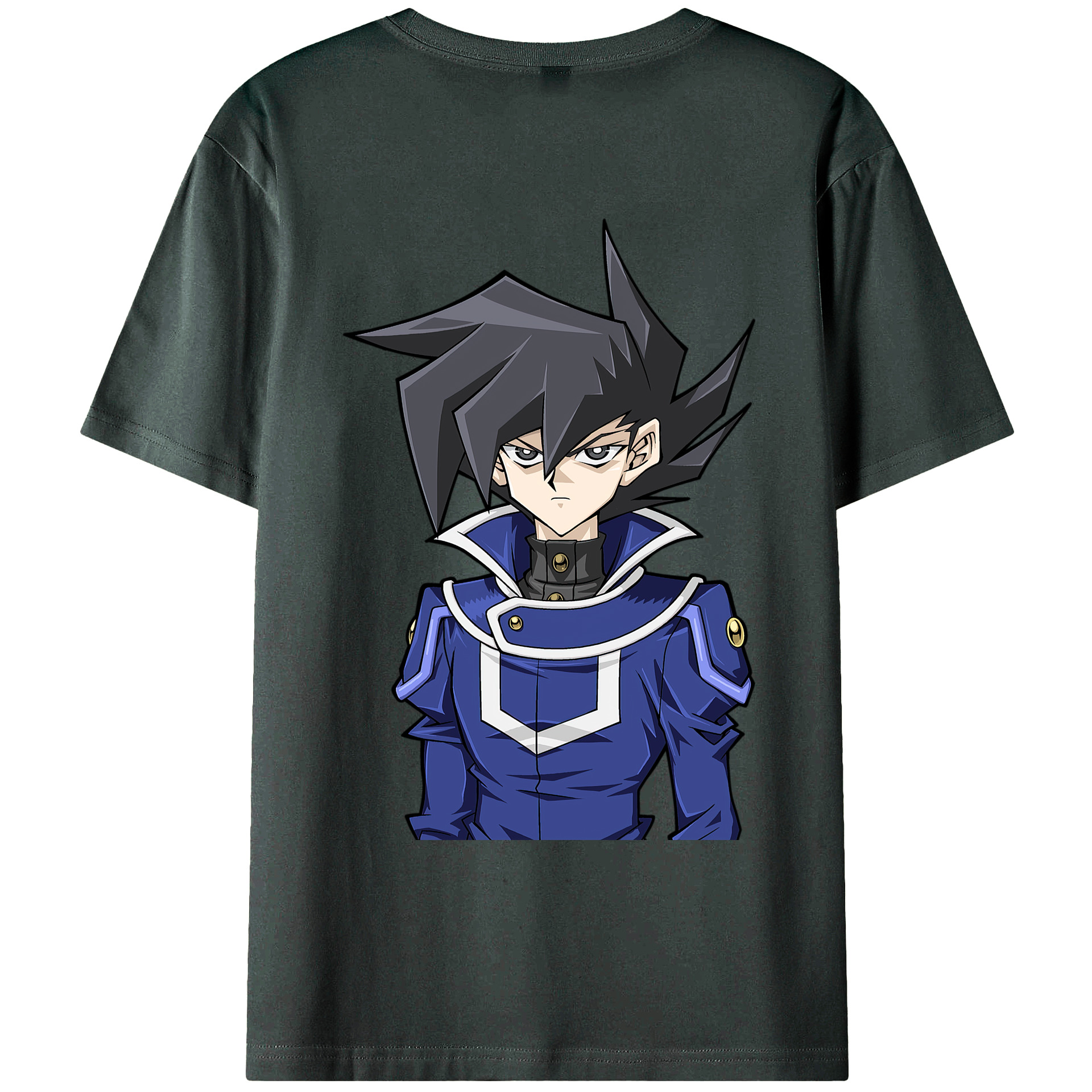 （画像用） 遊☆戯☆王 Yu-Gi-Oh! 綿100％ メンズ半袖Tシャツ（バックプリント） 通気性
